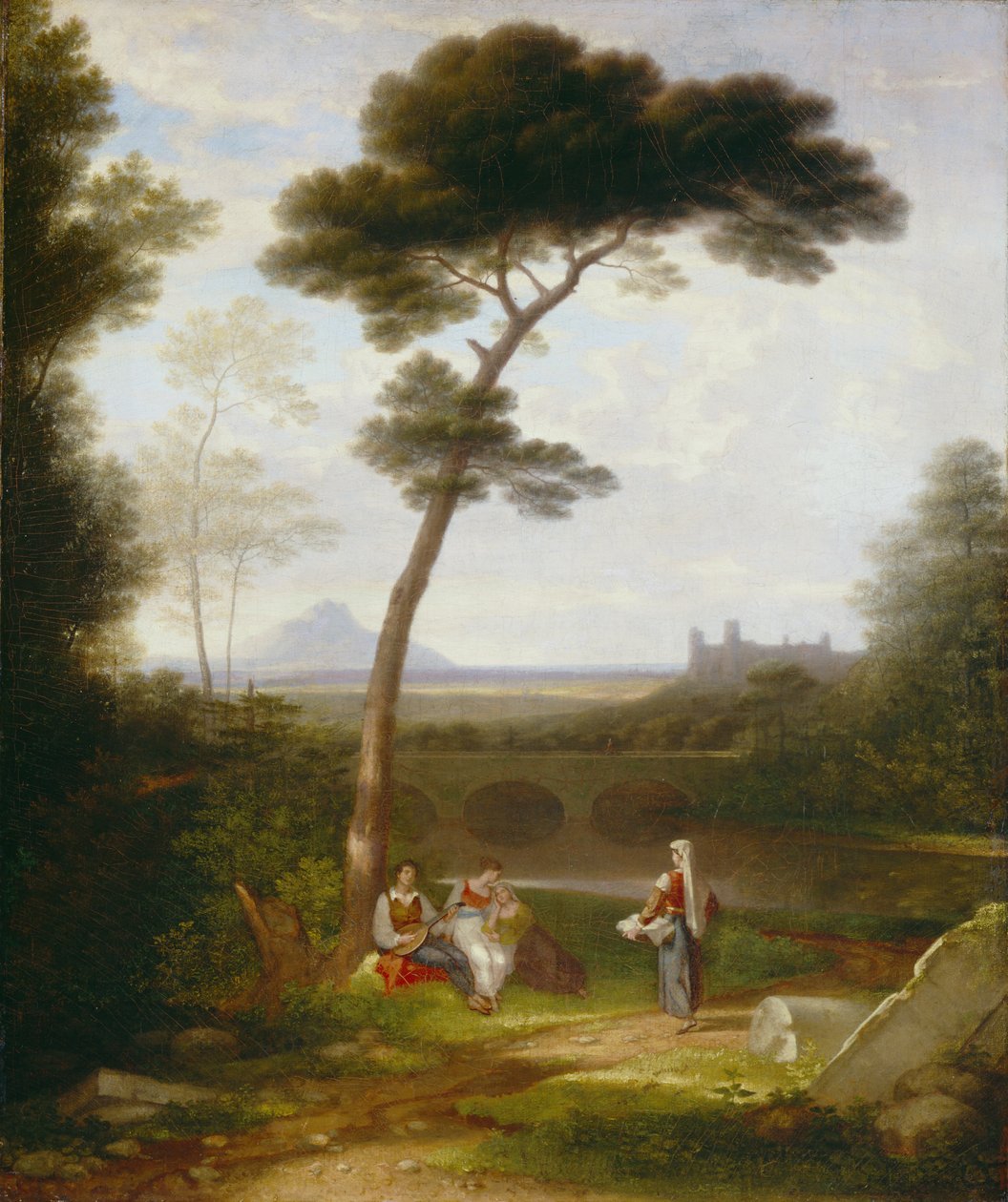 İtalyan manzarası, 1828-30 by Washington Allston