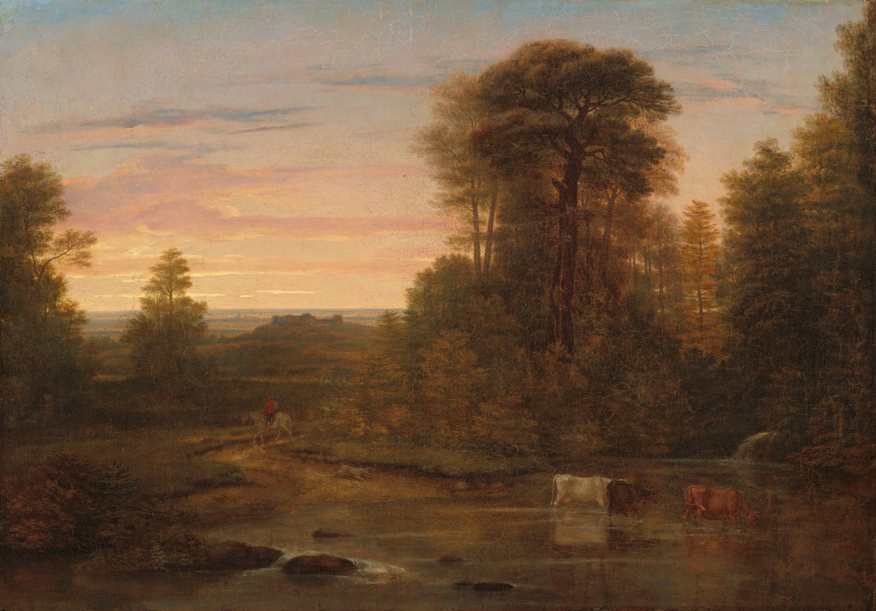 Gün Batımından Sonra Bir Manzara, c. 1819. by Washington Allston