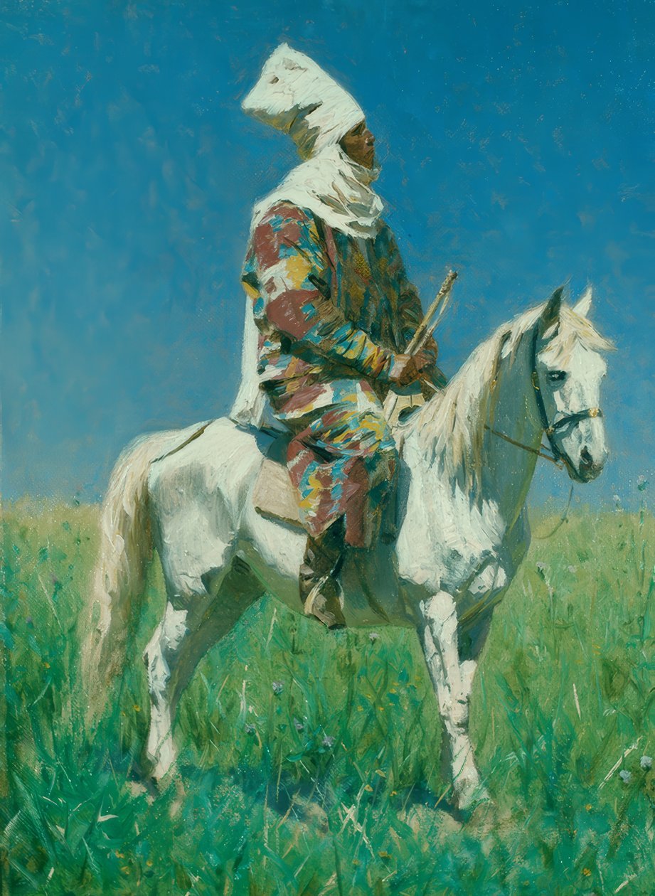 Berittener Kırgızca by Wassili W. Werestschagin