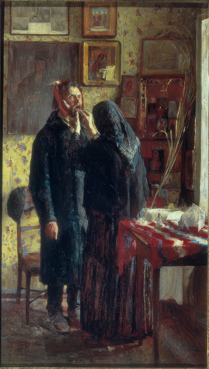 W.N.Meschkow, Dorfzahnärztin by Wassilij Nikititsch Meschkow
