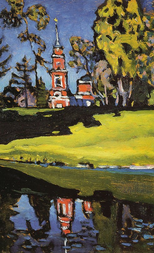 Akhtyrka, Kızıl Kilise by Wassily Kandinsky