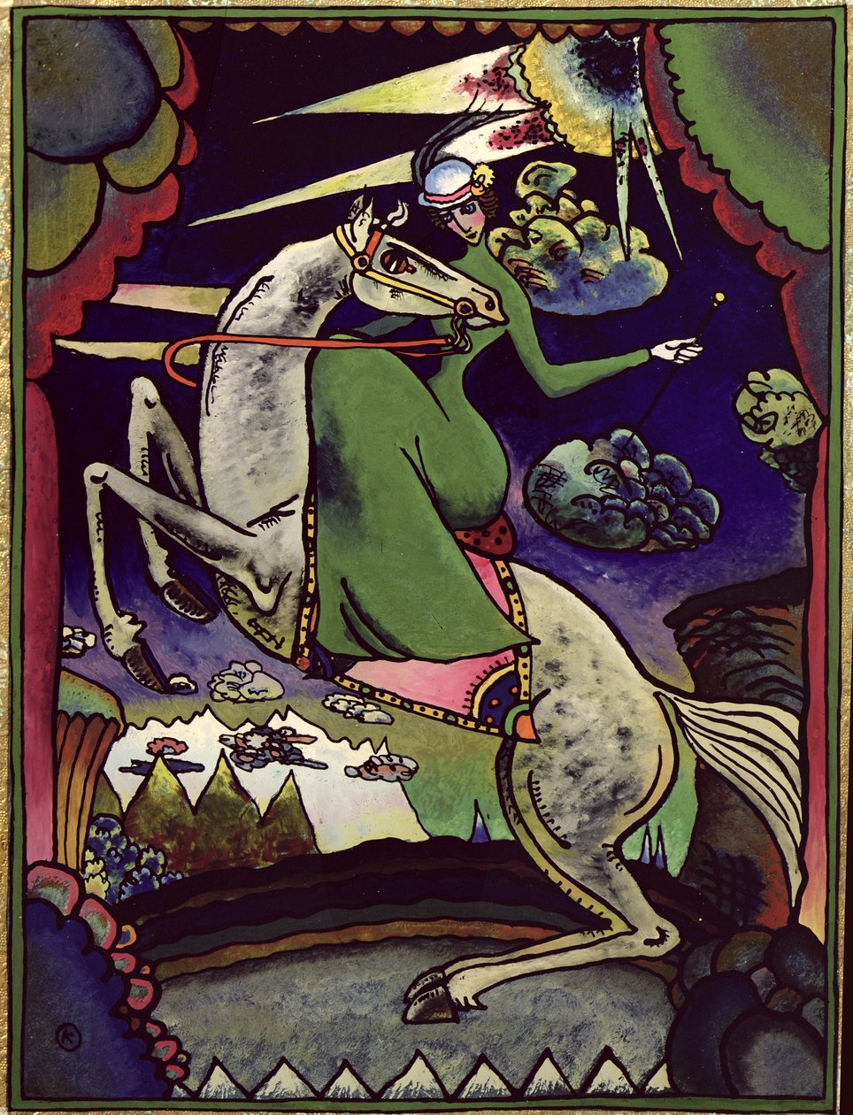 Dağlarda Amazonka, 1918 by Wassily Kandinsky