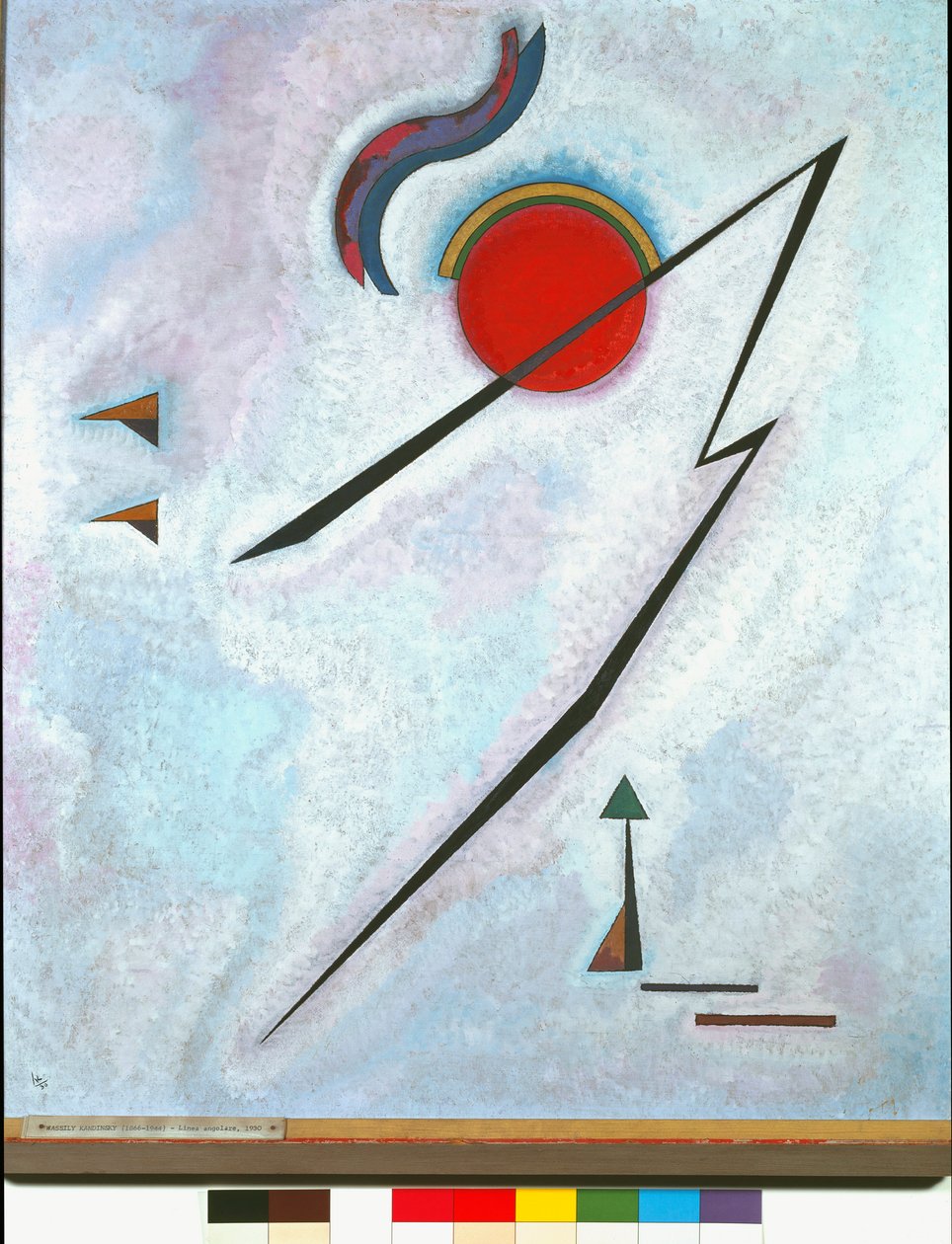 Angular Line Painting by Vassily Kandinsky (or Wassily Kandinski or Kandinskij, 1866-1944) 1930 Rome Galleria Nazionale dArte Moderna by Wassily Kandinsky