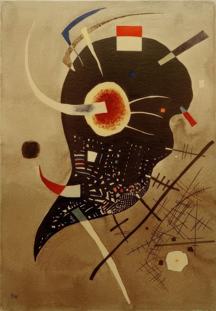 siyah gerginlik by Wassily Kandinsky
