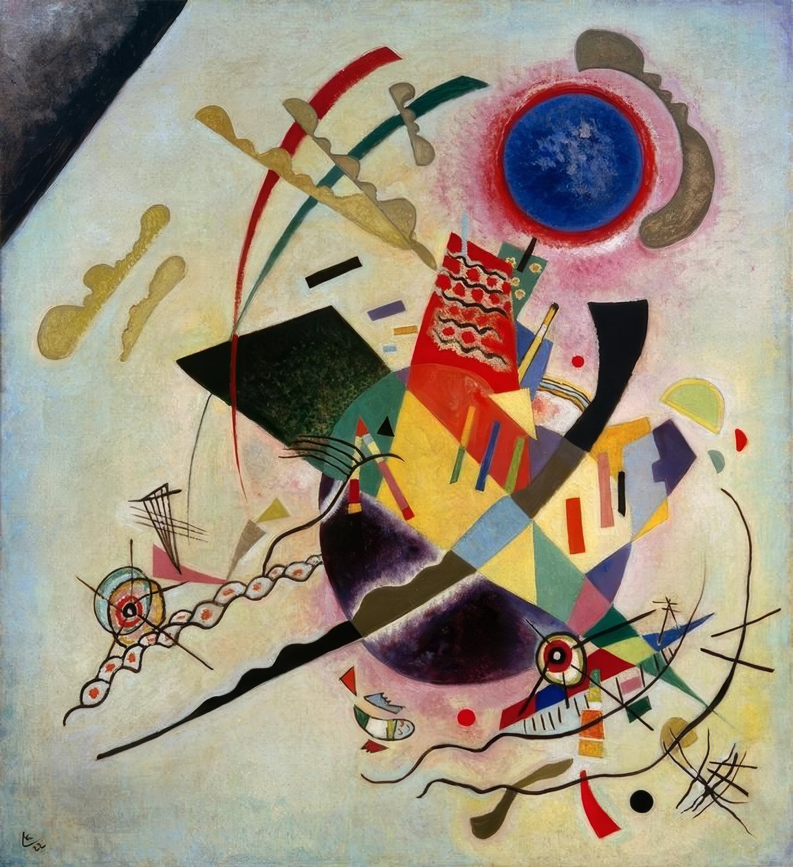 mavi daire by Wassily Kandinsky