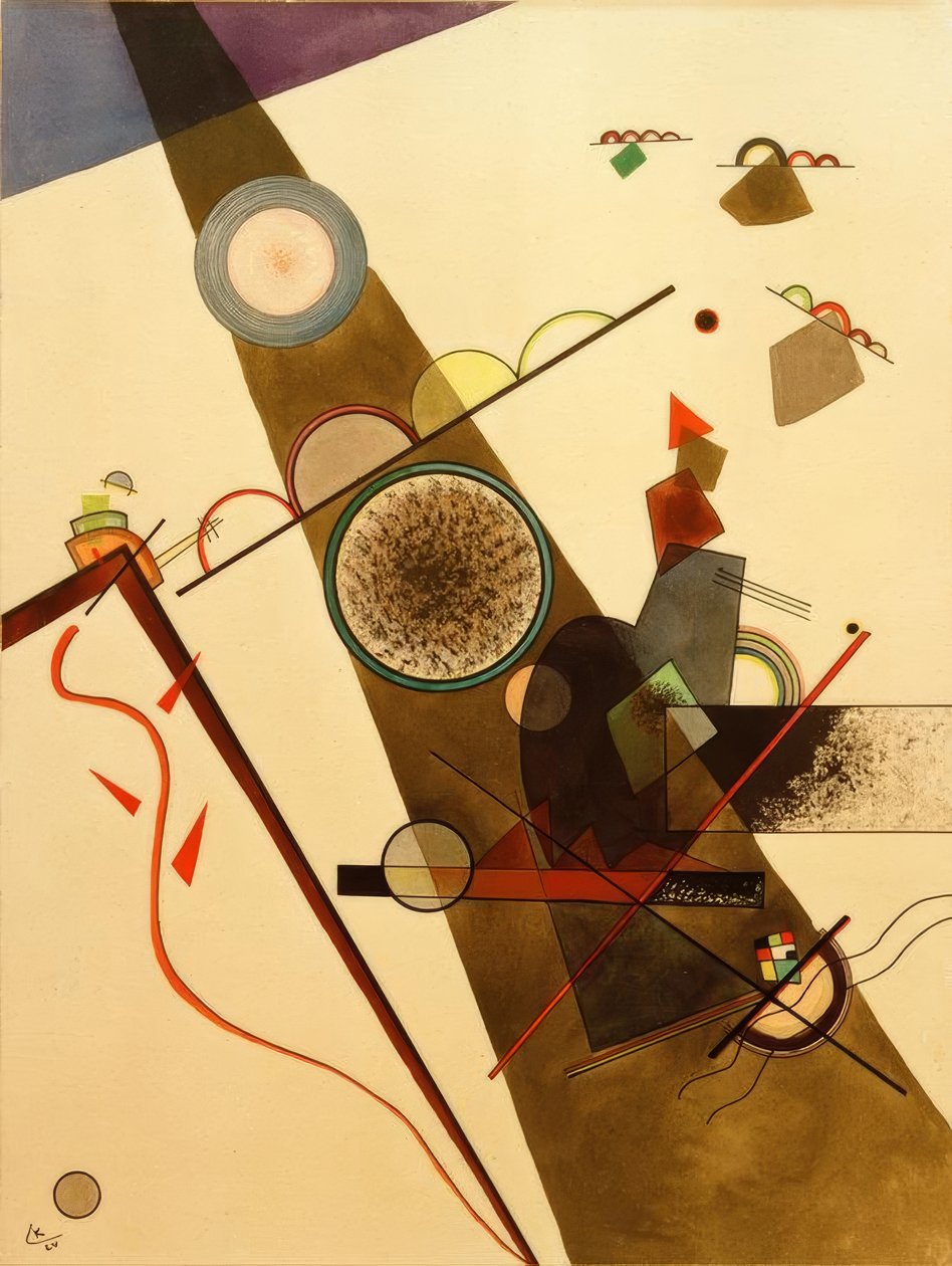kahverengi ışın by Wassily Kandinsky