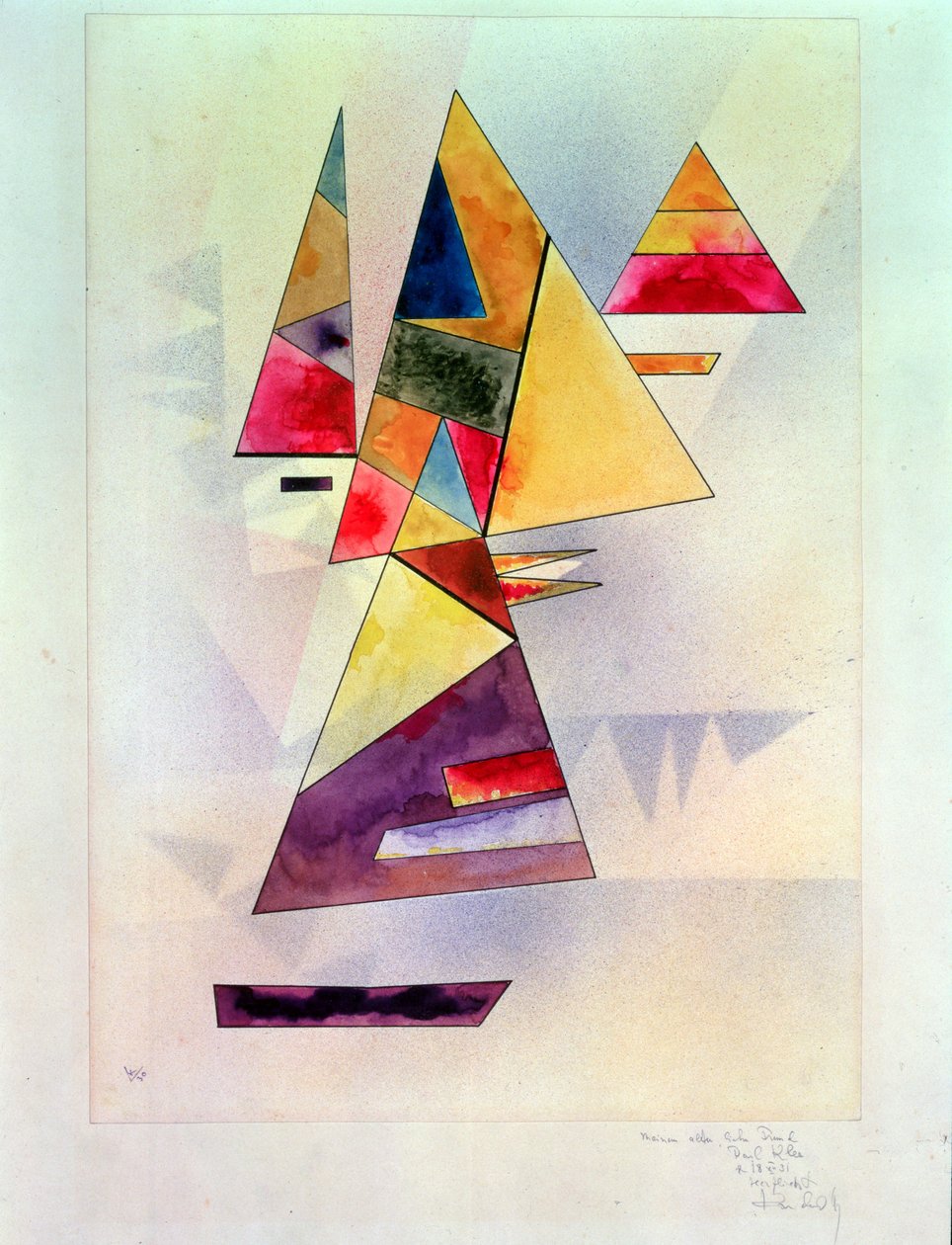 Kompozisyon, 1930 (wc ve hint mürekkebi) by Wassily Kandinsky