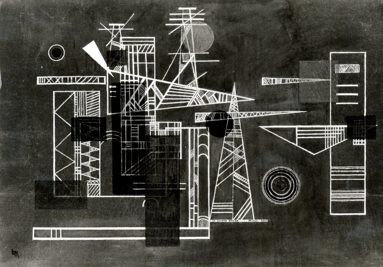 Puanlı inşaat, 1927 by Wassily Kandinsky