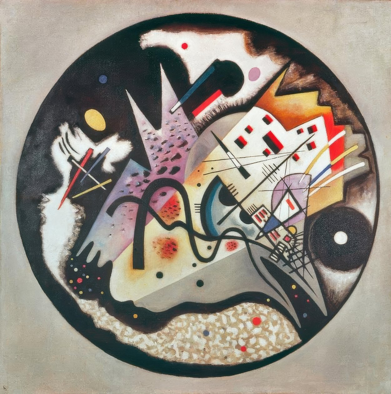 siyah daire içinde by Wassily Kandinsky