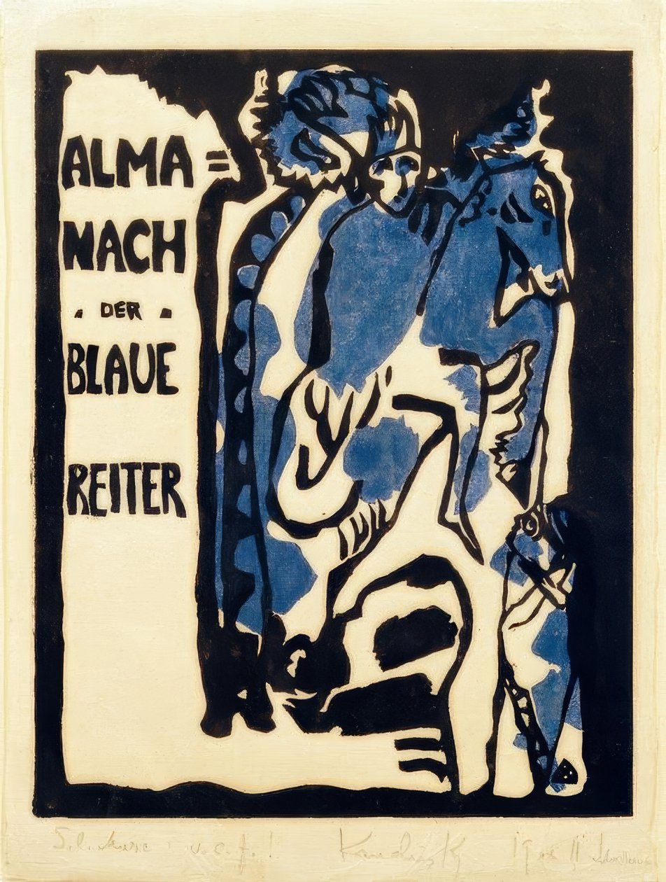mavi binici by Wassily Kandinsky