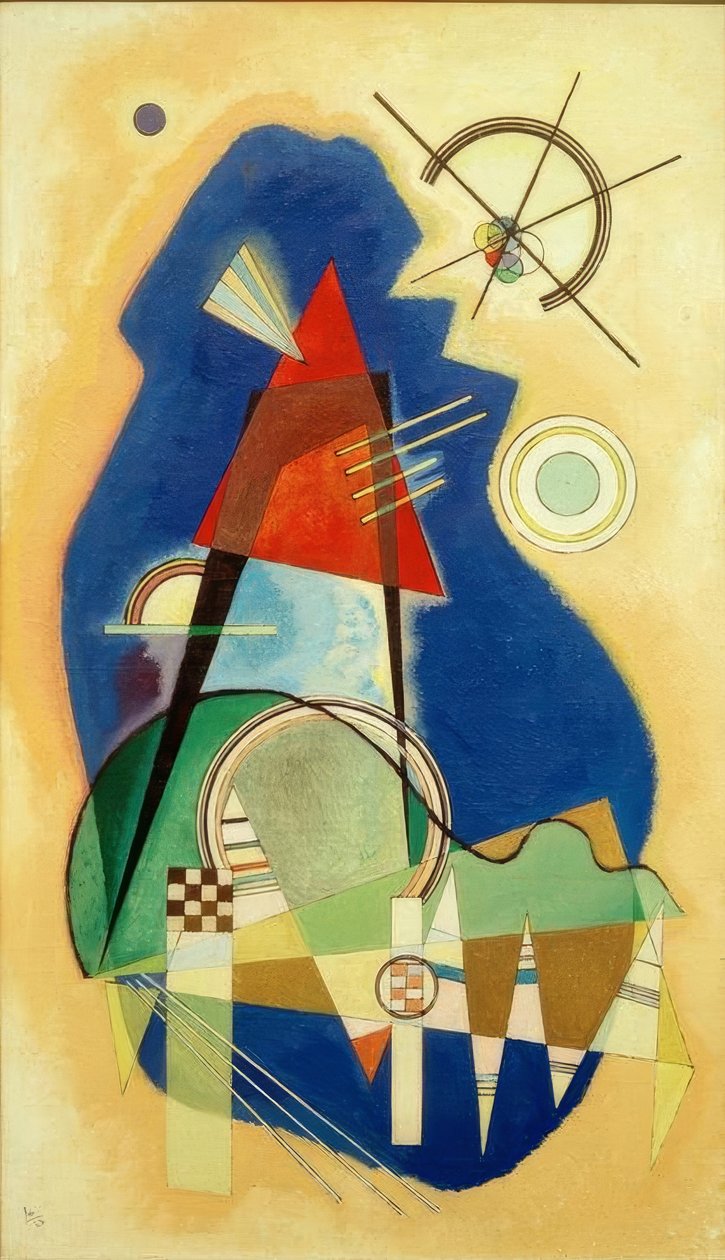 sağduyulu mavi by Wassily Kandinsky