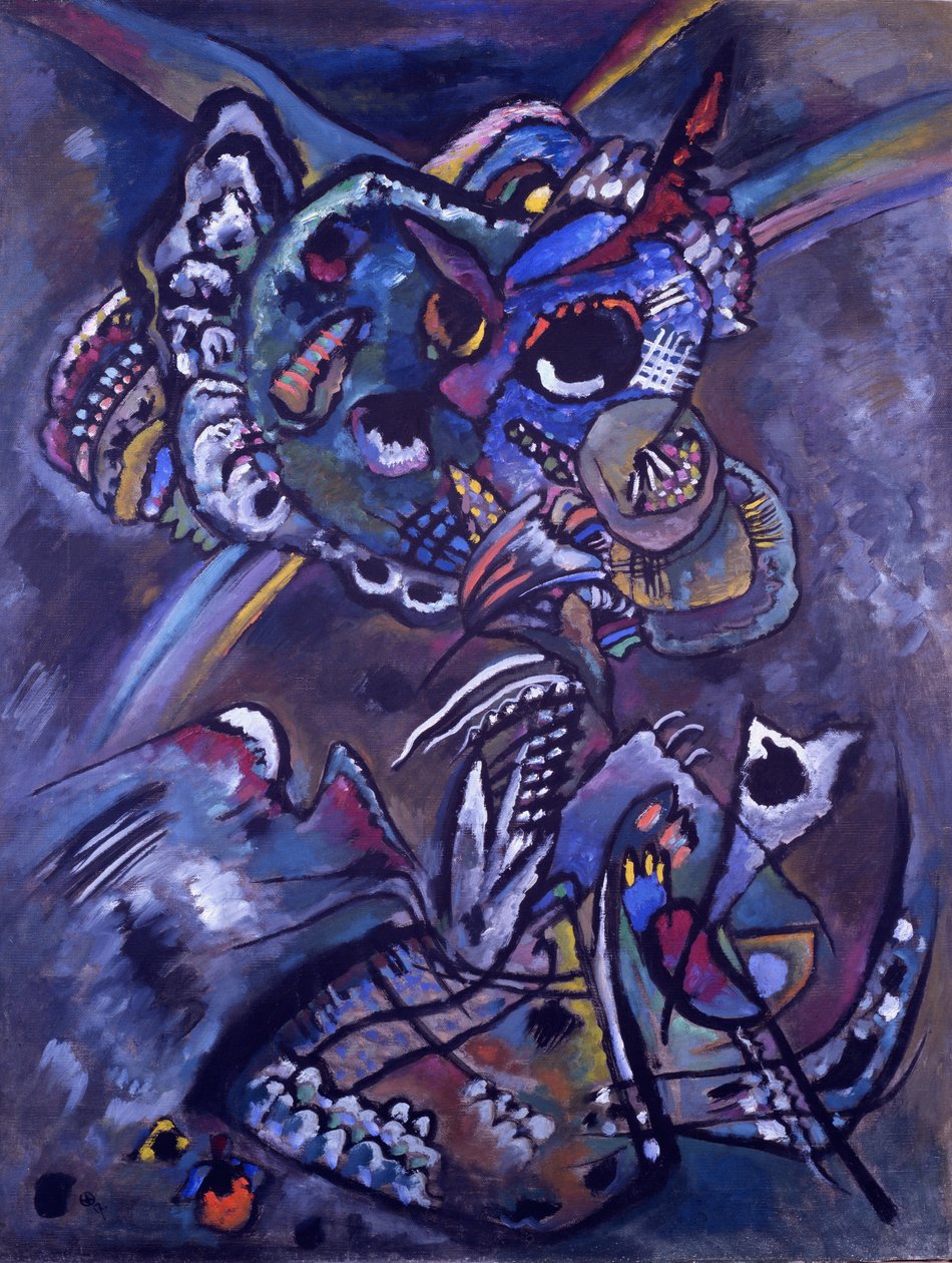 alacakaranlık, 1917 by Wassily Kandinsky