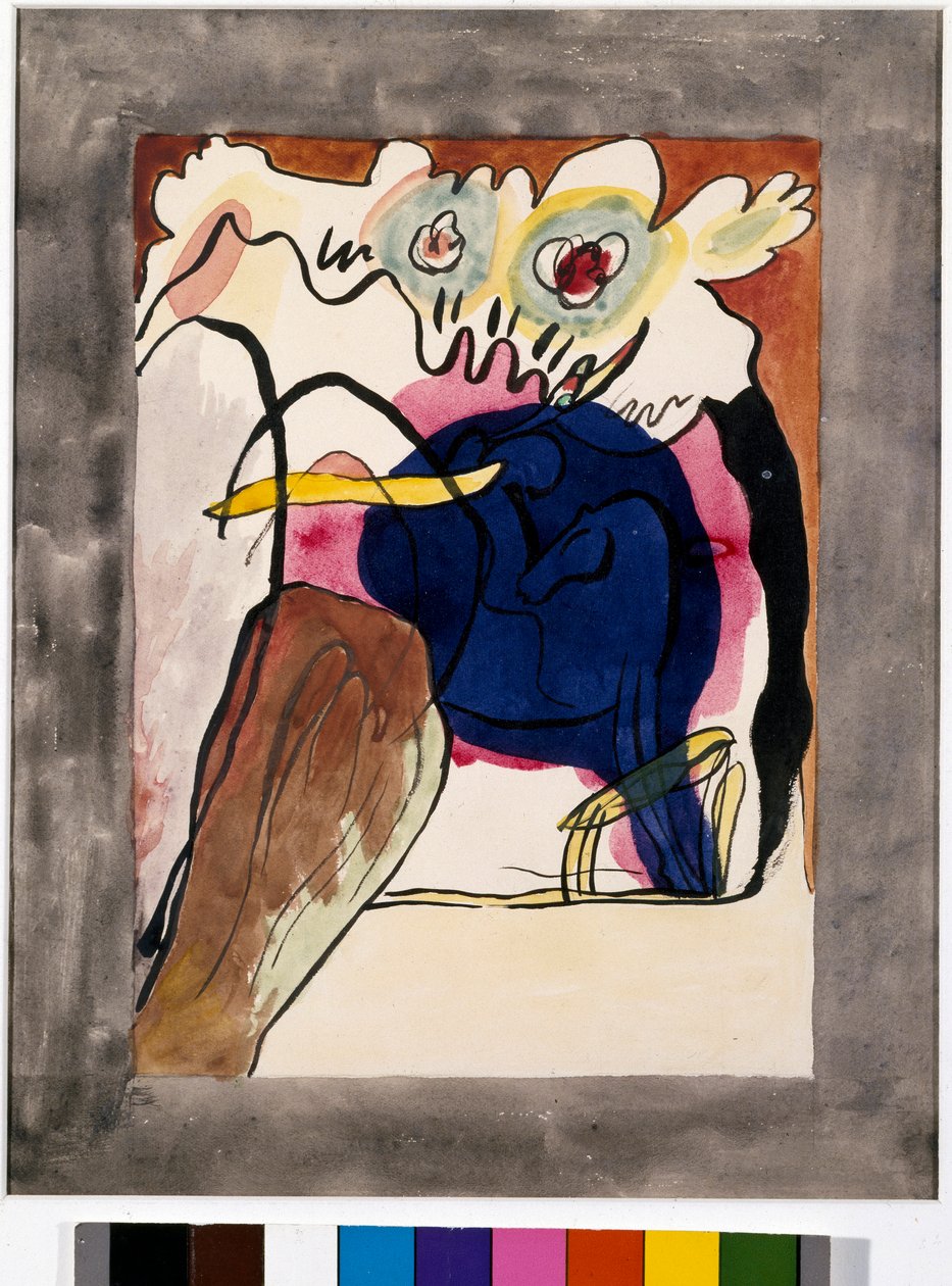 Dışavurumculuk: “Mavi Süvari” almanak için kapak projesi by Wassily Kandinsky