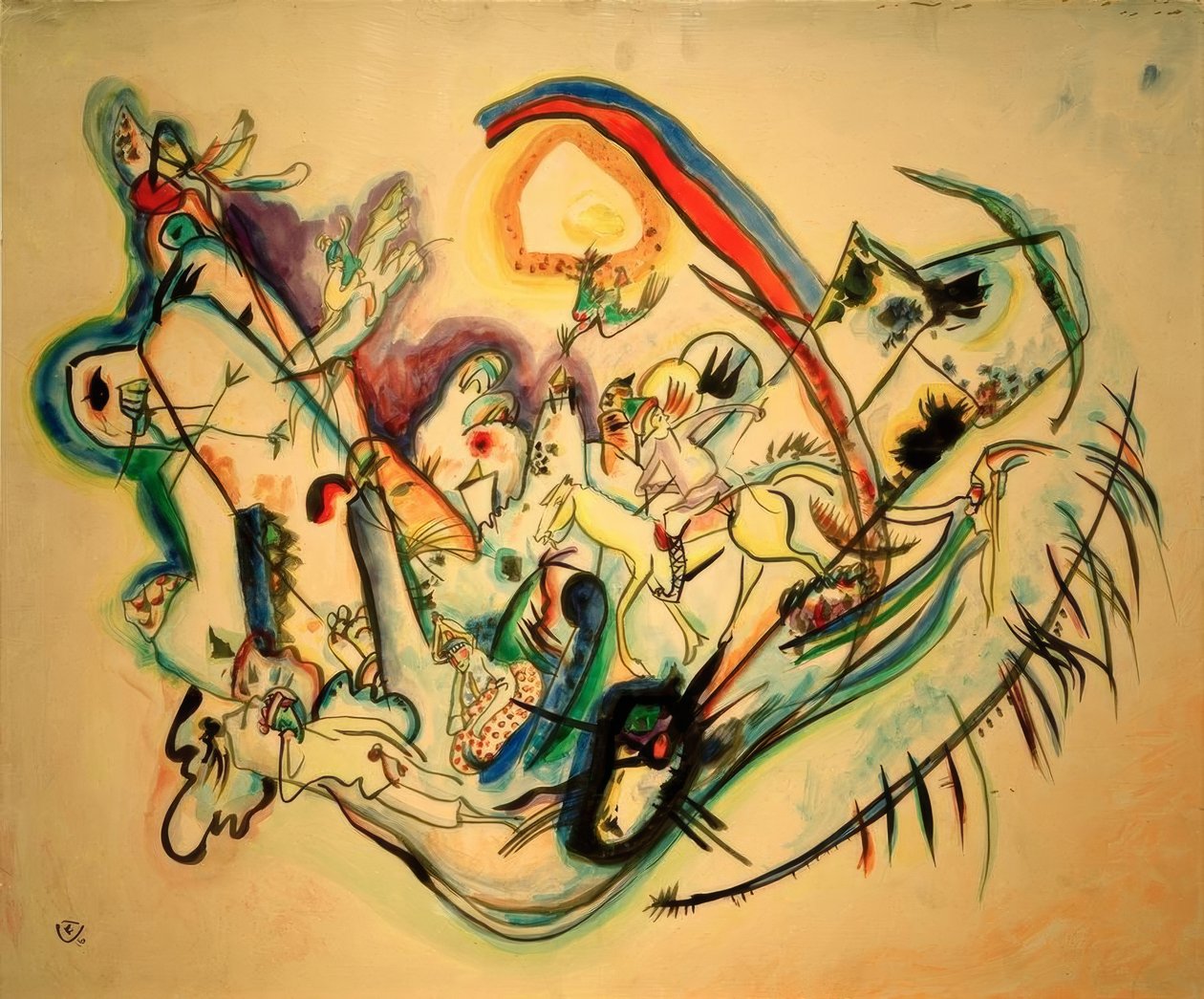 ateş kuşu by Wassily Kandinsky