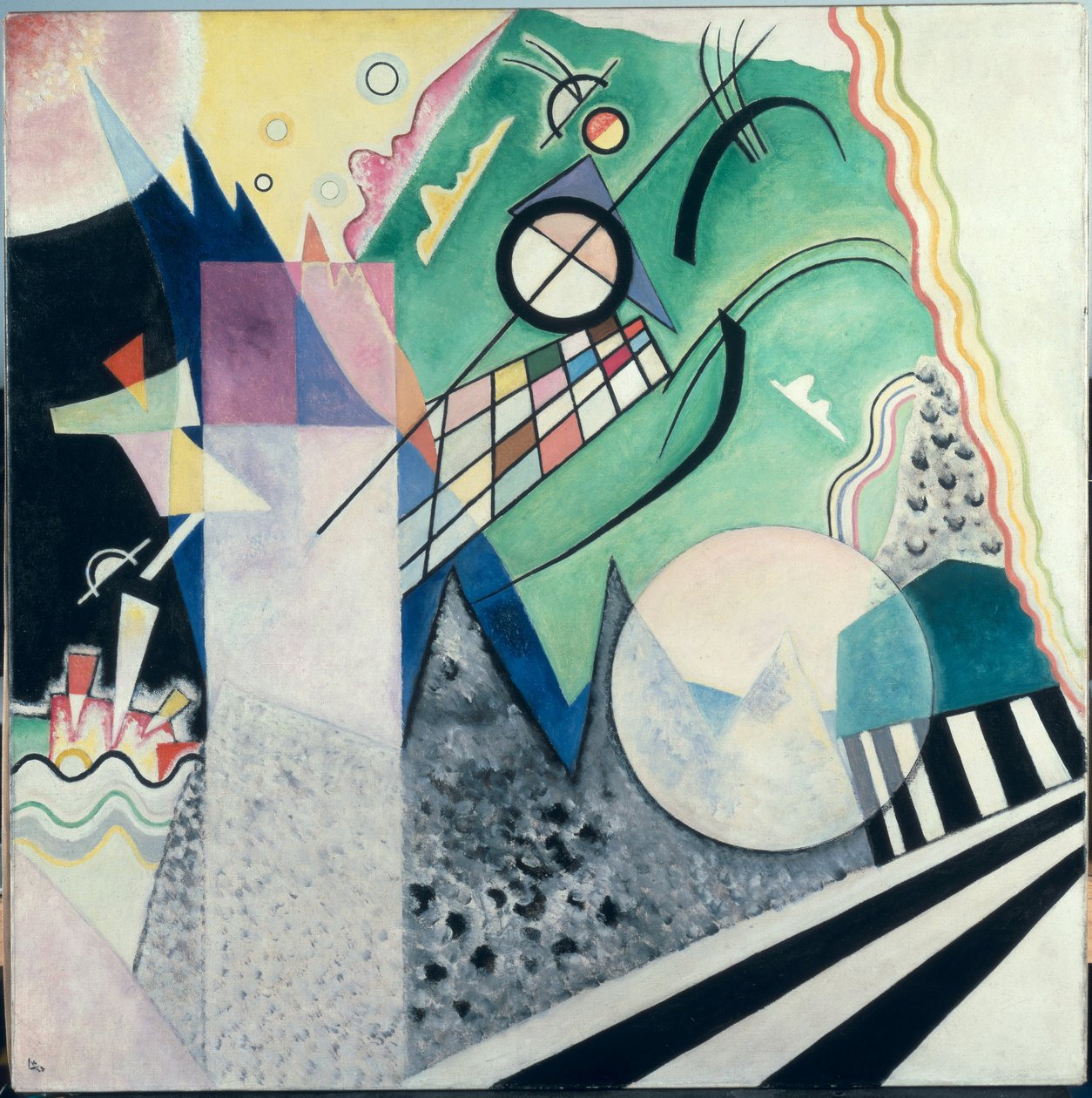Yeşil Kompozisyon, 1923 by Wassily Kandinsky