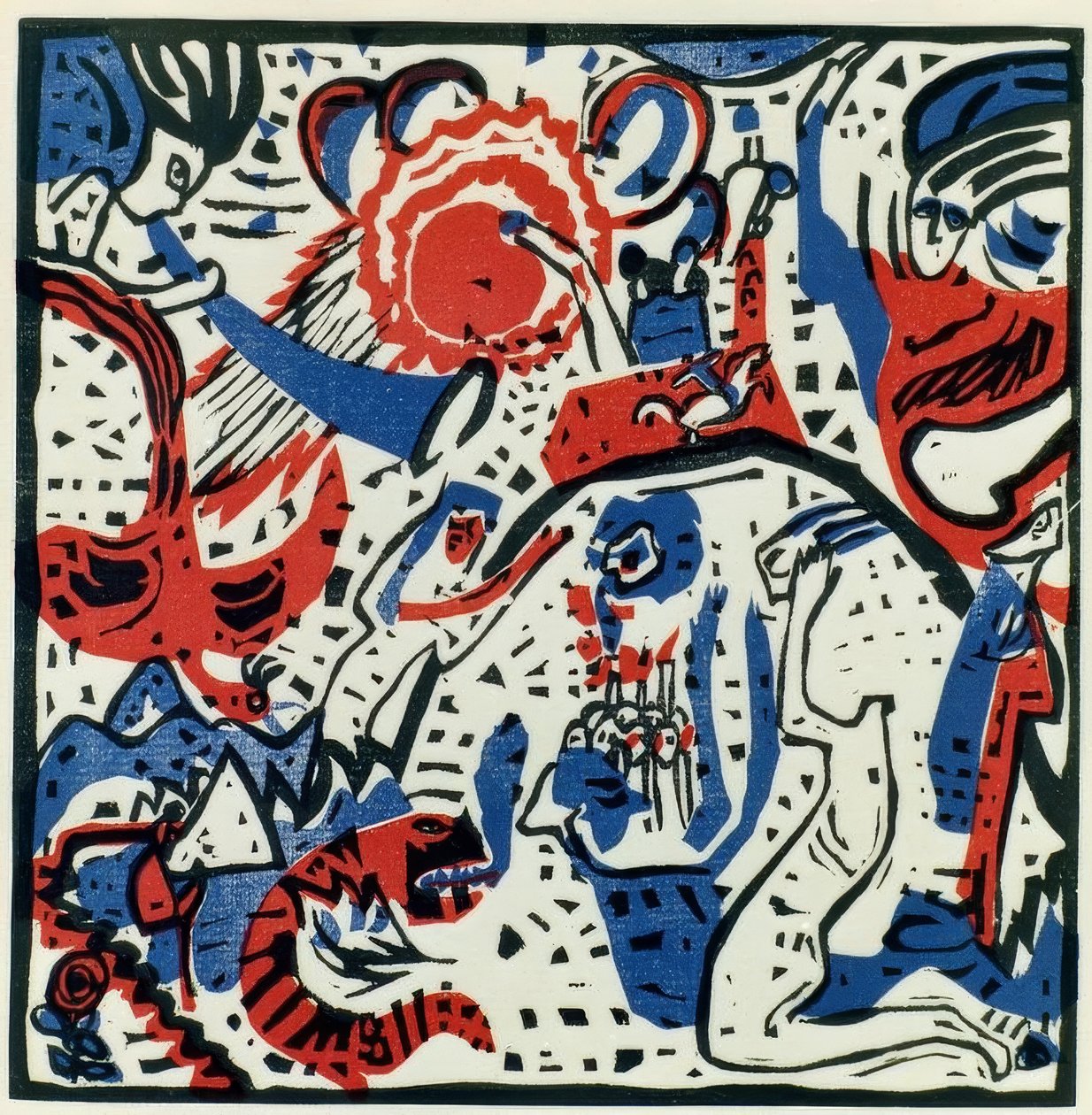 Büyük diriliş by Wassily Kandinsky