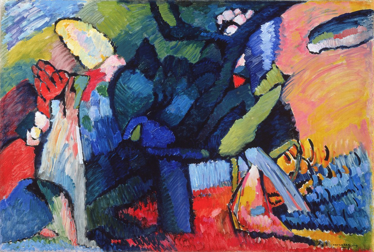 ಸುಧಾರಣೆ 4, 1909 ಟರ್ಕ್ by Wassily Kandinsky