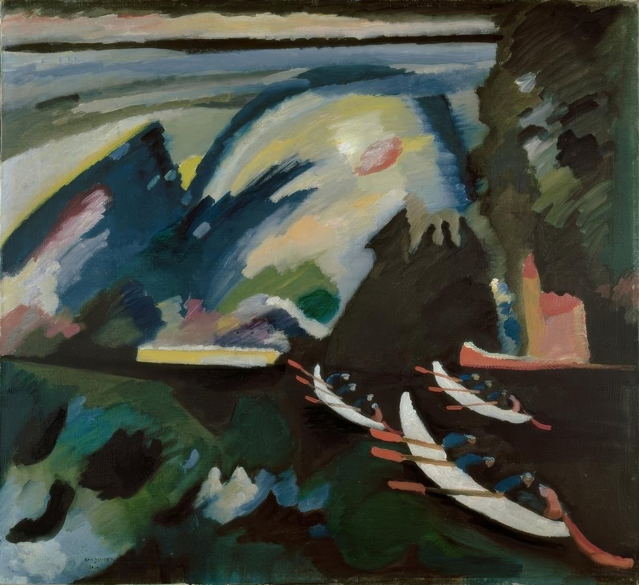 Kahnfahrt (Bkz.) by Wassily Kandinsky