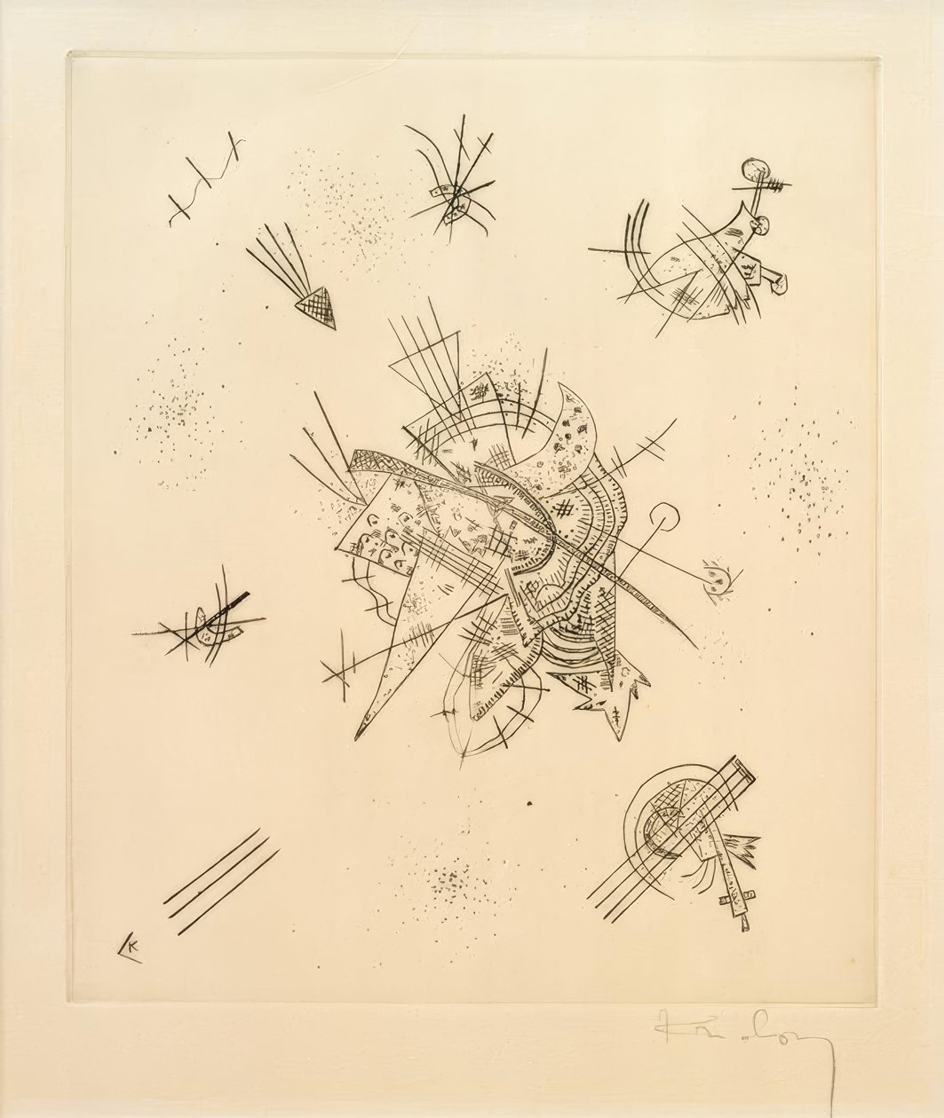 Küçük dünyalar X by Wassily Kandinsky