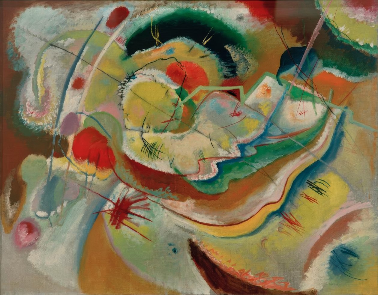 Sarı ile küçük resim by Wassily Kandinsky
