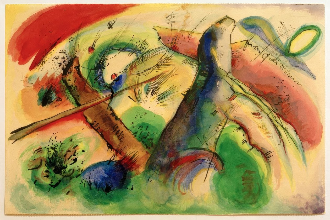 Bileşim E by Wassily Kandinsky
