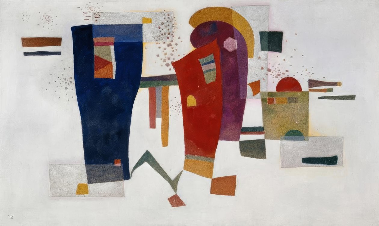 eşlik ile kontrast by Wassily Kandinsky