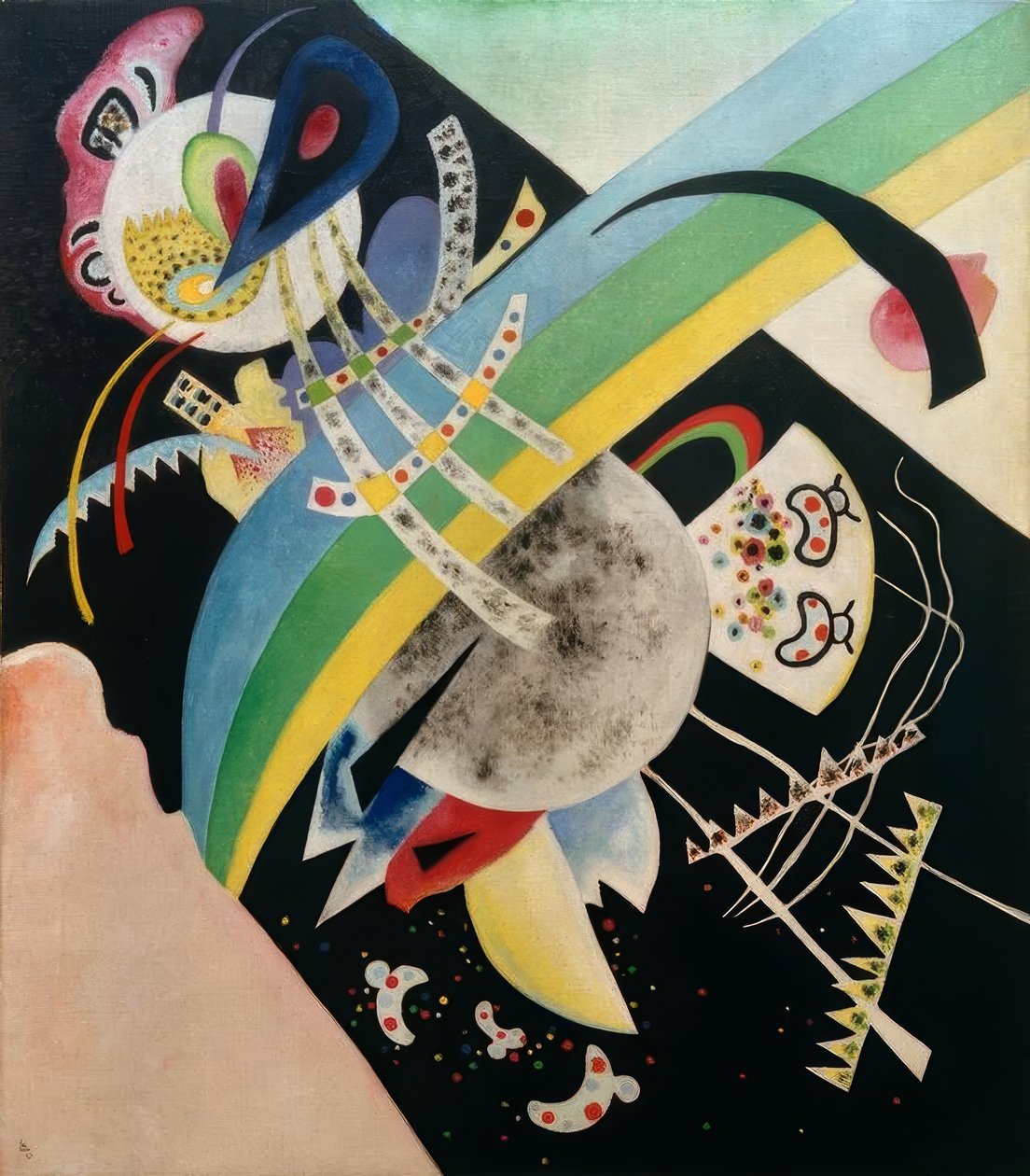 siyah daireler by Wassily Kandinsky