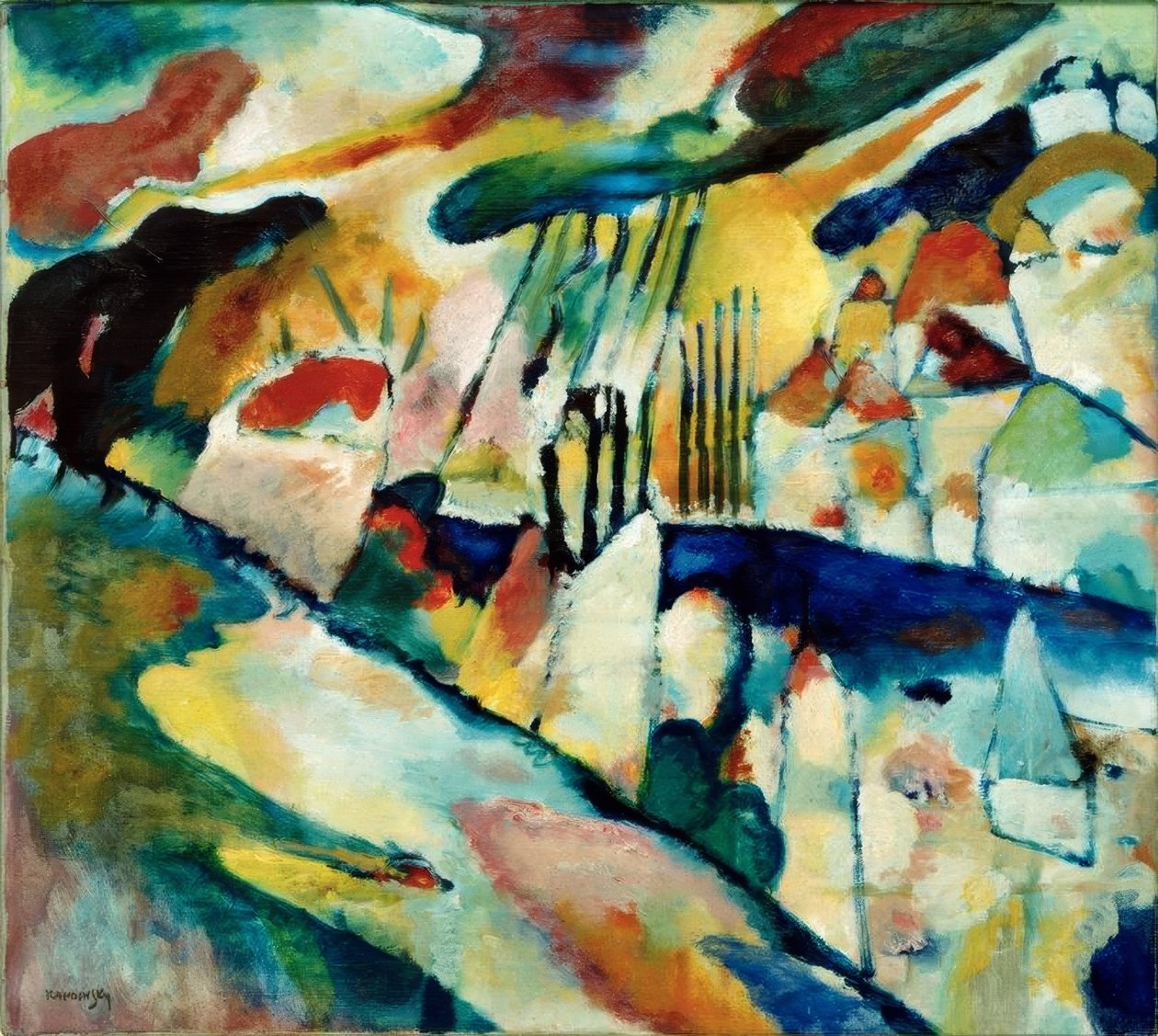 Yağmurlu manzara by Wassily Kandinsky