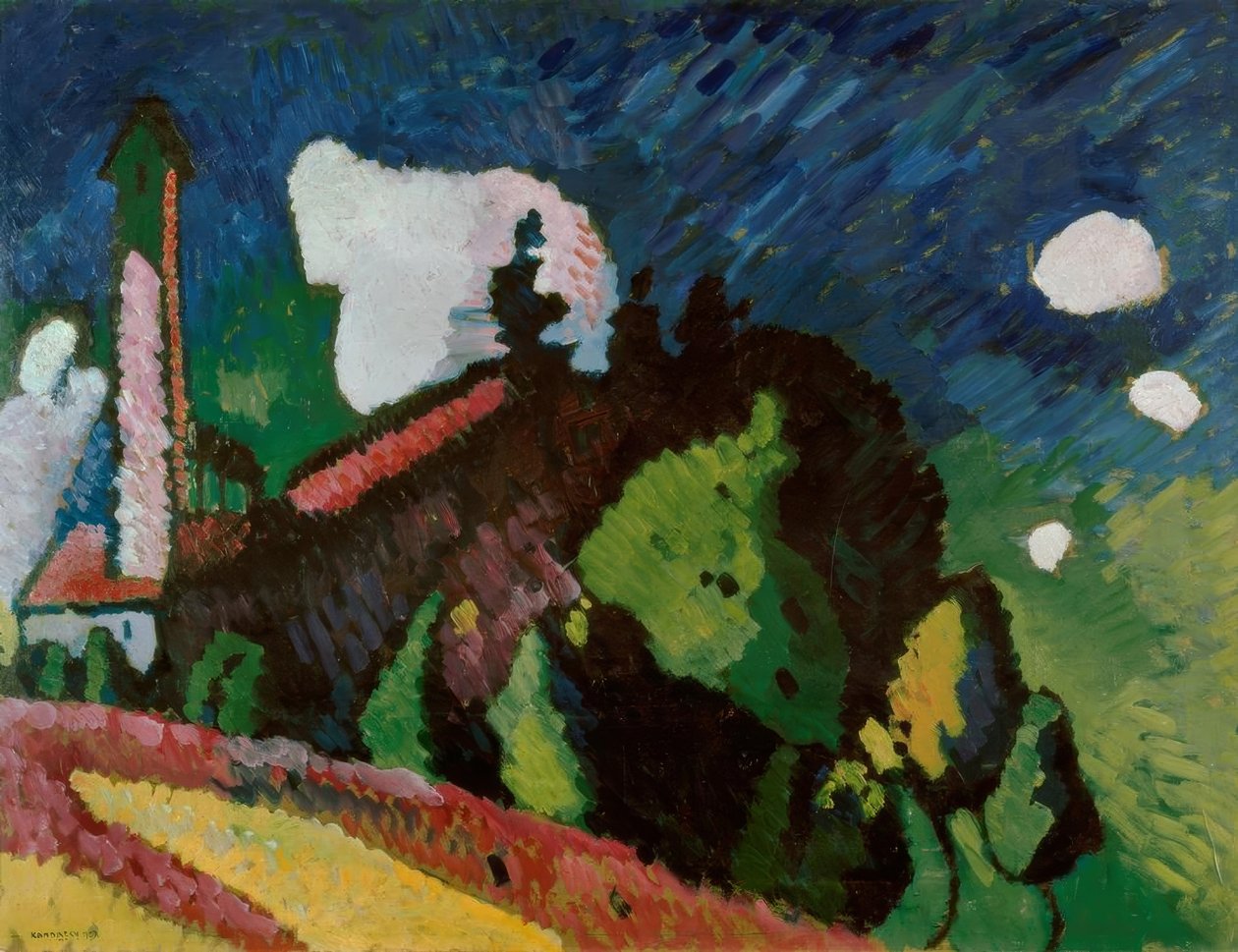 Kule ile Manzara by Wassily Kandinsky