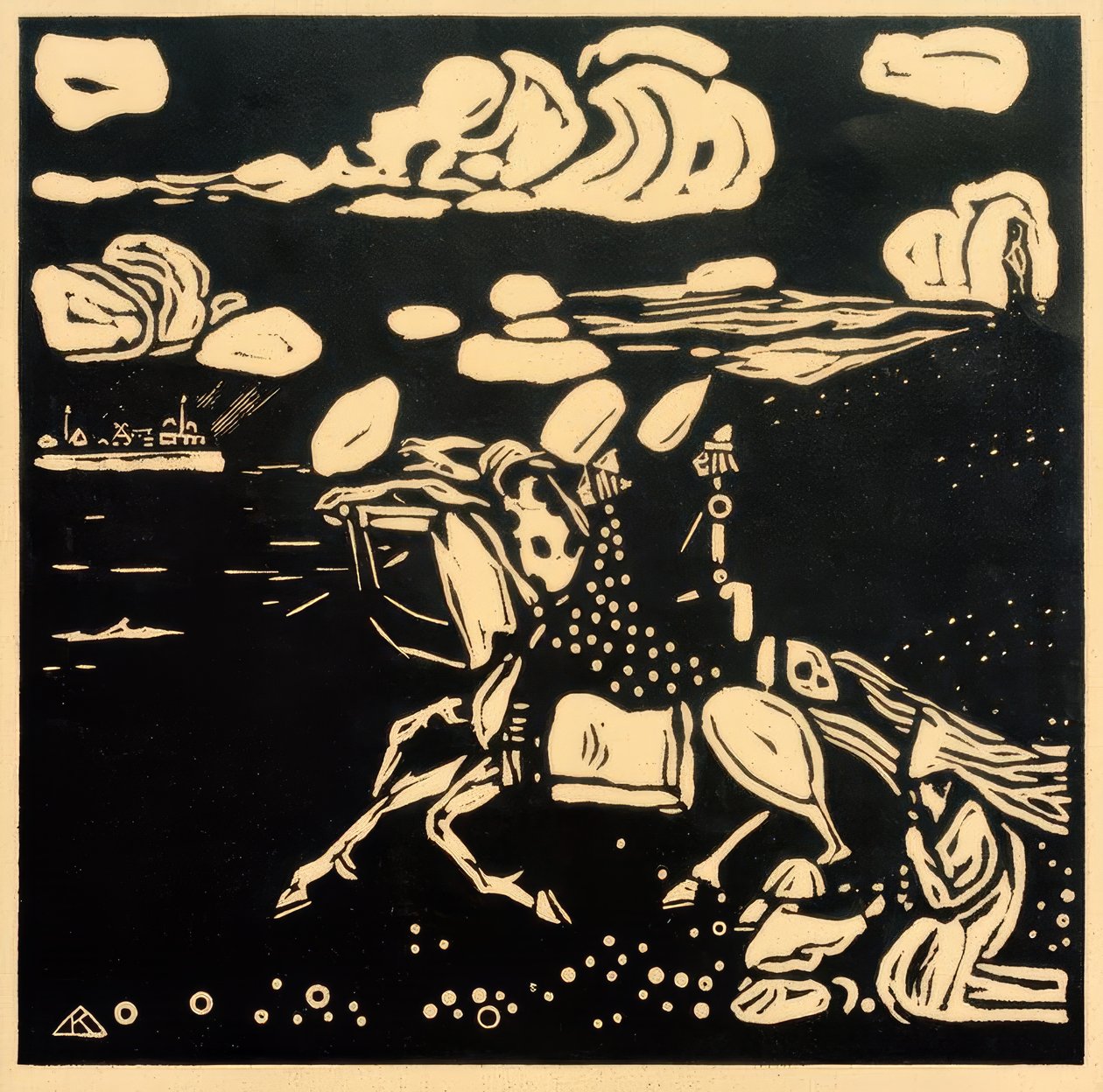 Şövalyeler by Wassily Kandinsky