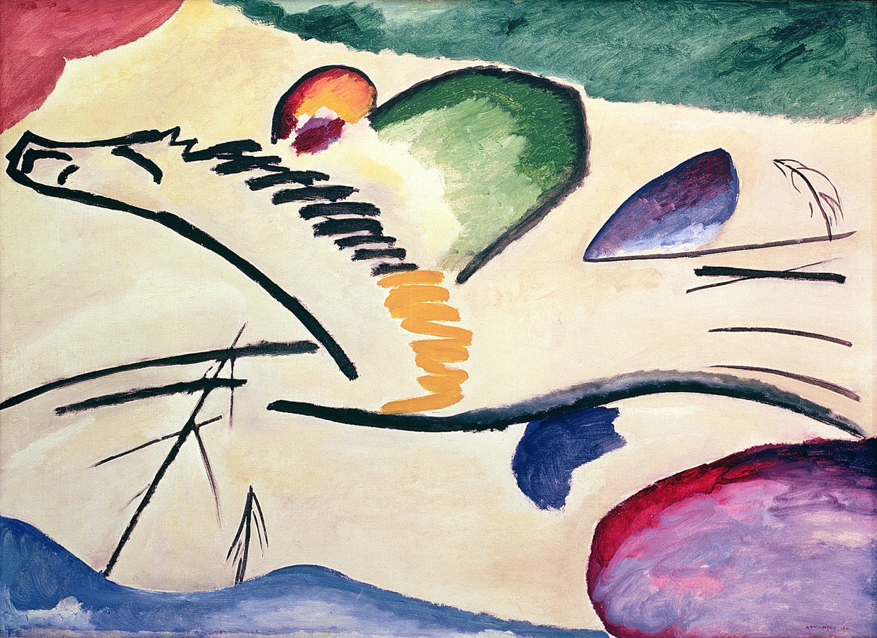 lirik, 1911 by Wassily Kandinsky