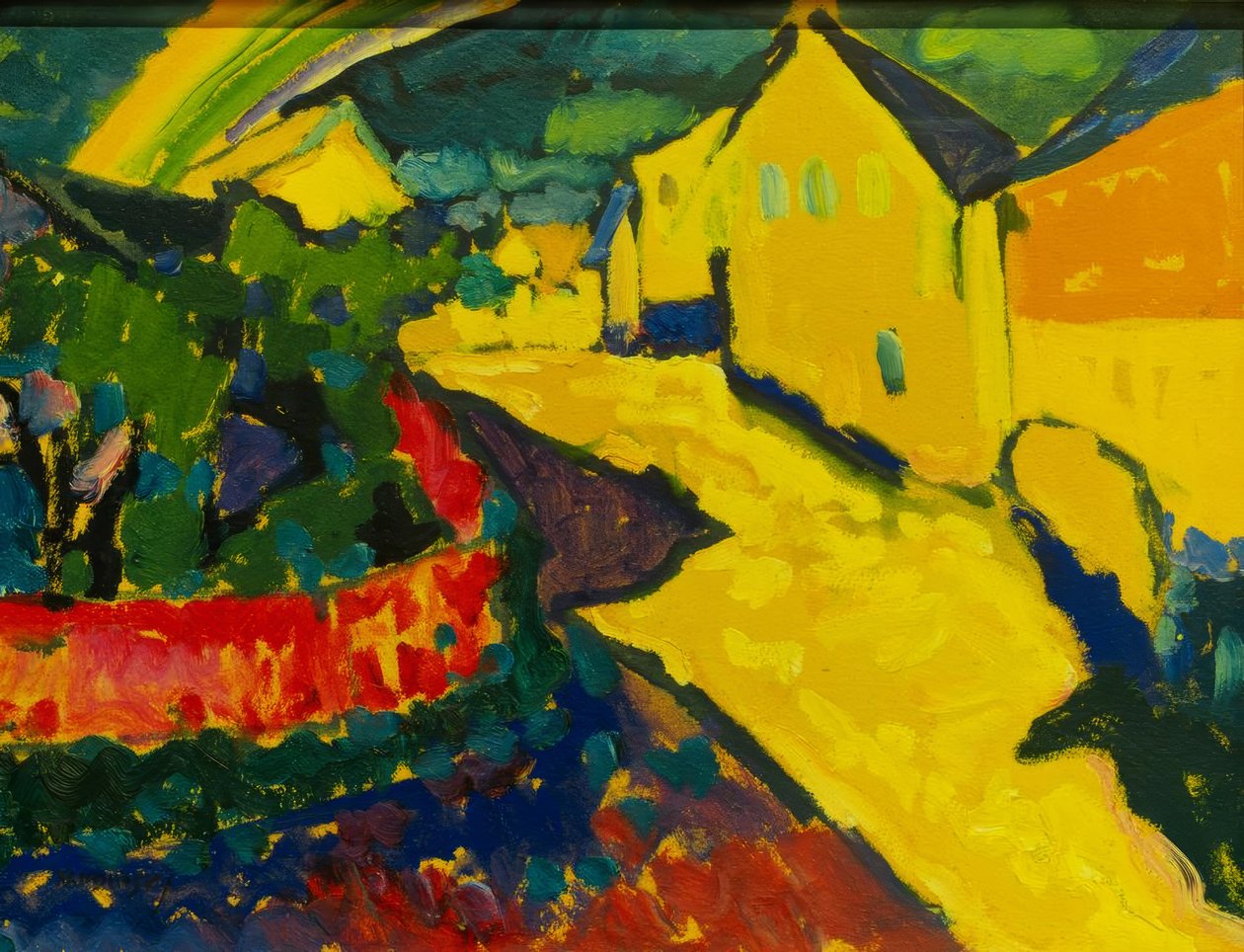 Murnau - gökkuşağı ile manzara by Wassily Kandinsky