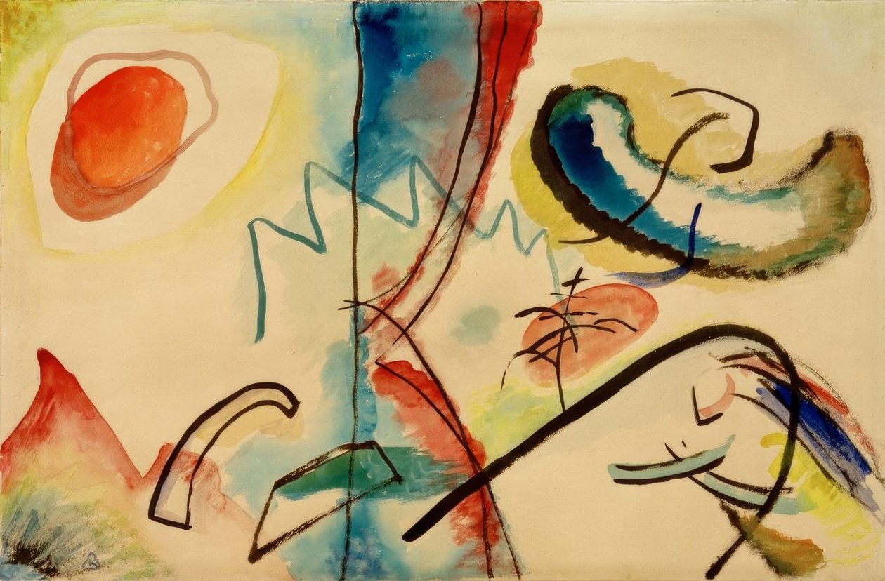 İsimsiz (doğaçlama) by Wassily Kandinsky