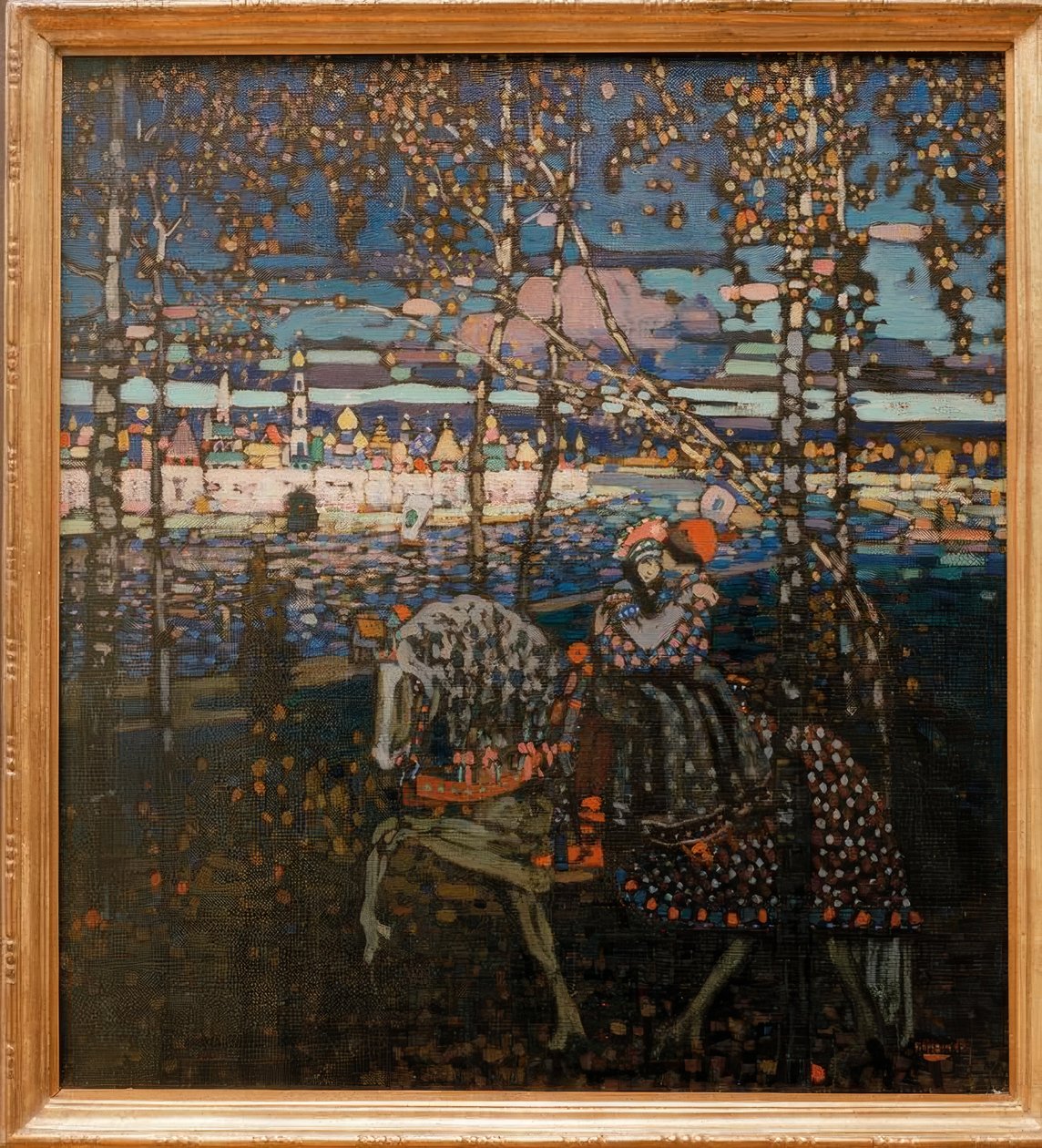 binicilik çift by Wassily Kandinsky
