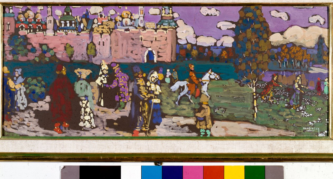Expressionism: “” Muri Gray ”” Igishushanyo cya Vassily Kandinsky (cyangwa Wassily Kandinsky cyangwa Kandinsky, 1866-1944). 1919 Icyegeranyo cyihariye by Wassily Kandinsky