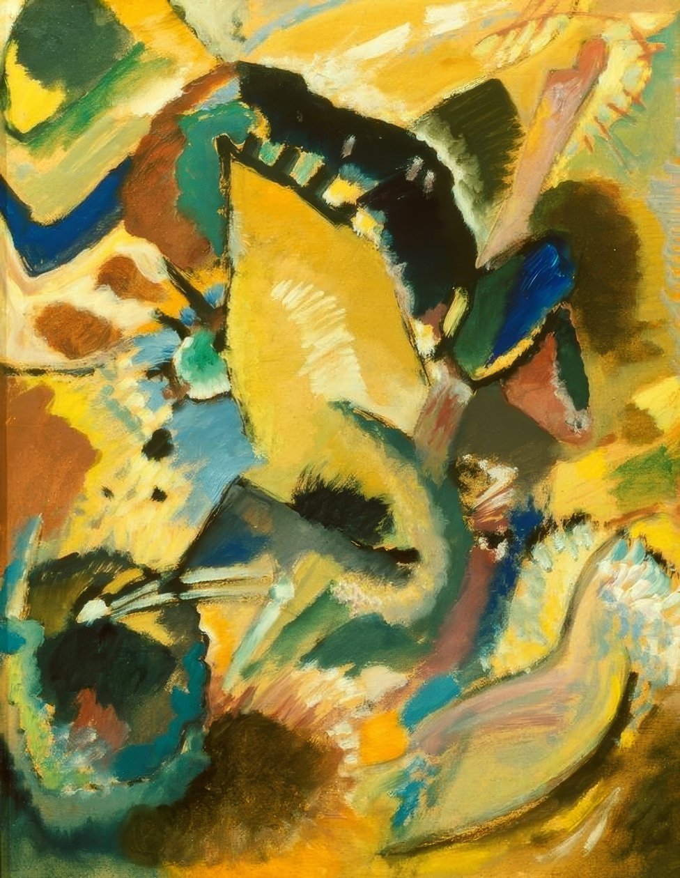 Edwin R. Campbell No. 2 için duvar resmi çalışması by Wassily Kandinsky