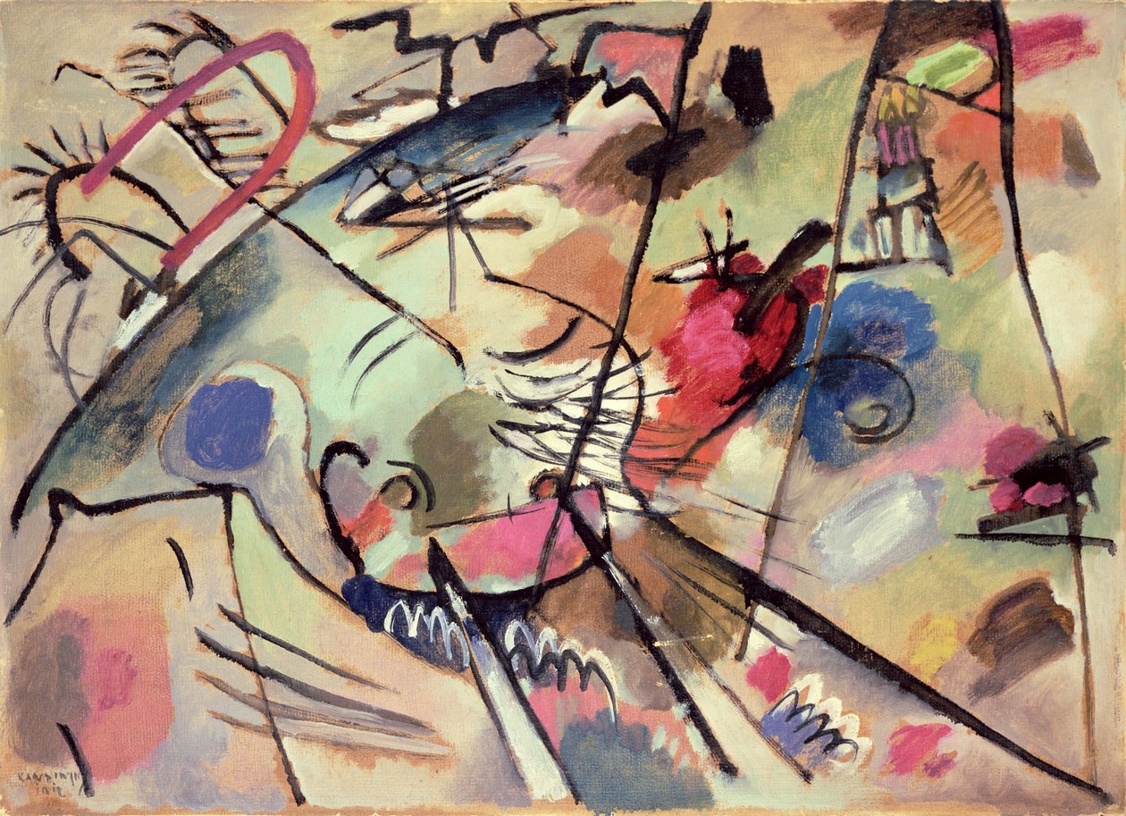Doğaçlama Çalışması 24, 1912 by Wassily Kandinsky