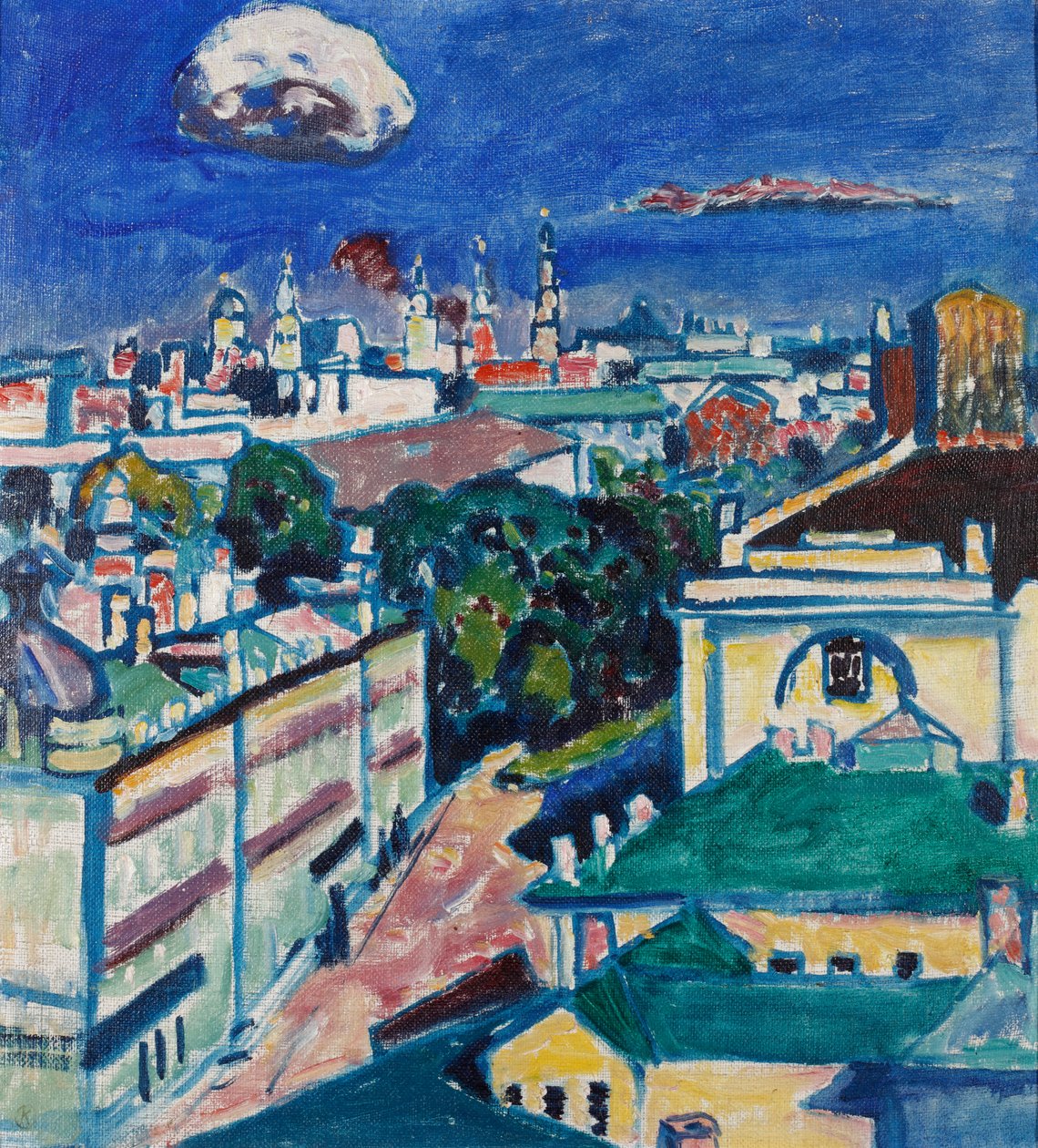 Moskova manzarası by Wassily Kandinsky