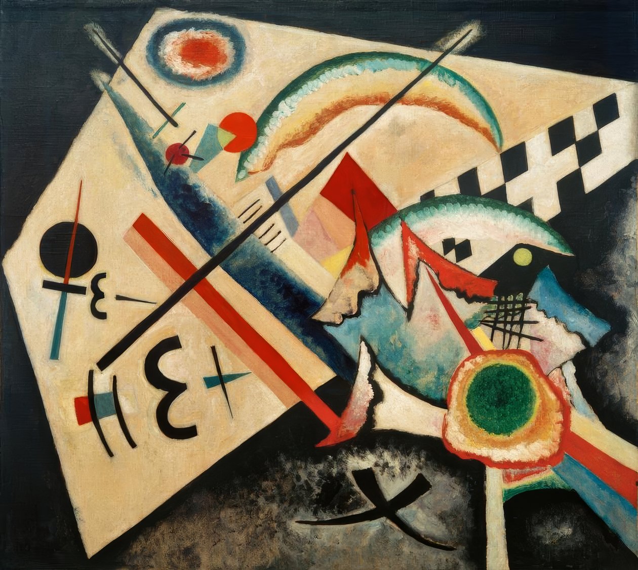 Beyaz haç by Wassily Kandinsky