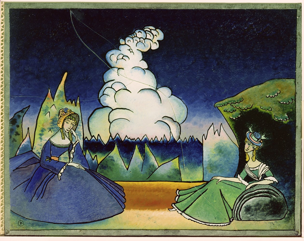 Beyaz Bulut, 1918 by Wassily Kandinsky
