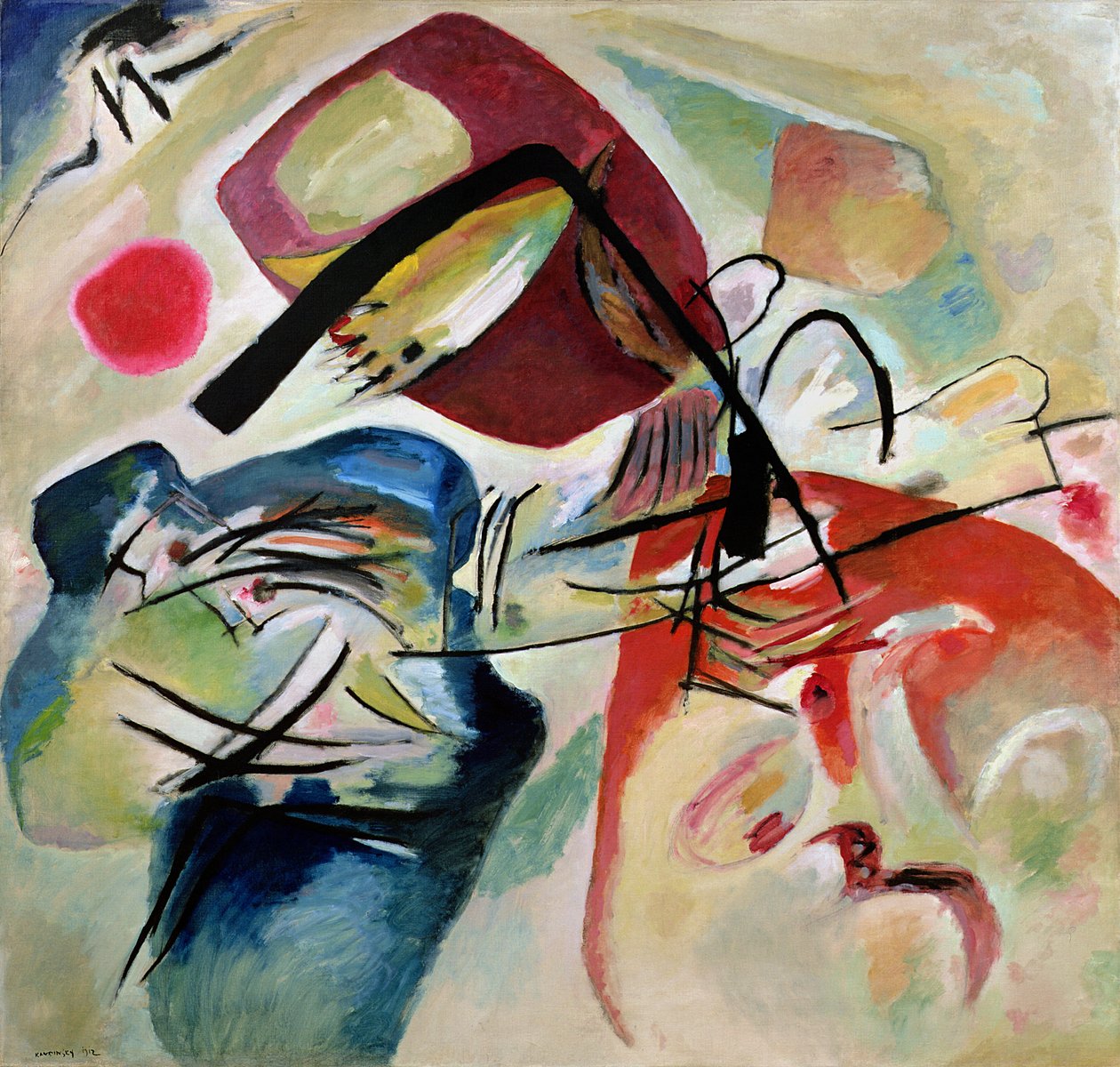 Kara Kemer ile, 1912 by Wassily Kandinsky