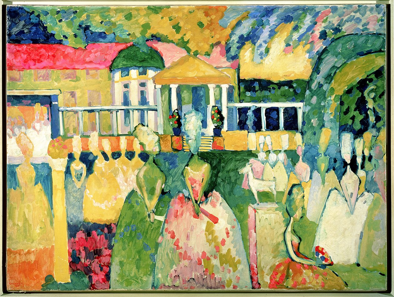 Women in Crinolines, 1909  by Wassily Kandinsky