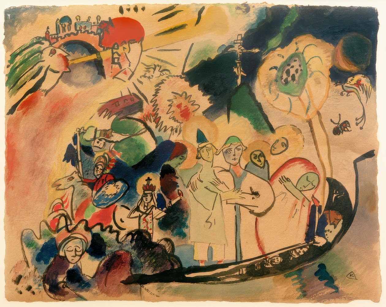 Tüm azizler günü by Wassily Kandinsky