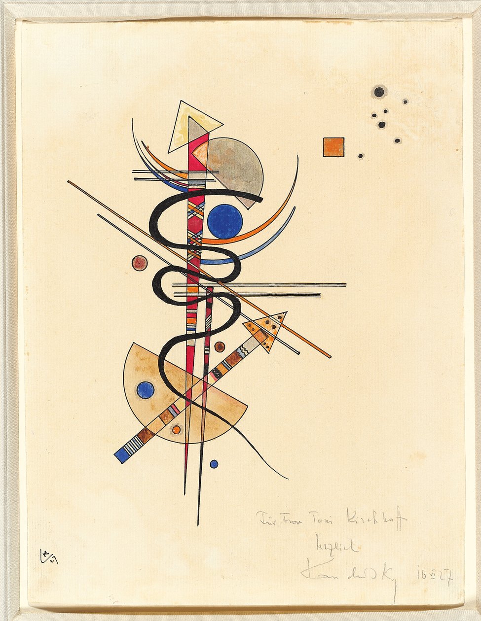 Bayan Toni Kirchhoff için suluboya by Wassily Kandinsky