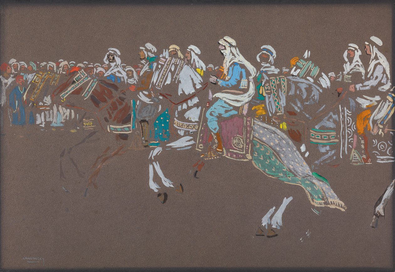 Arap süvari by Wassily Kandinsky