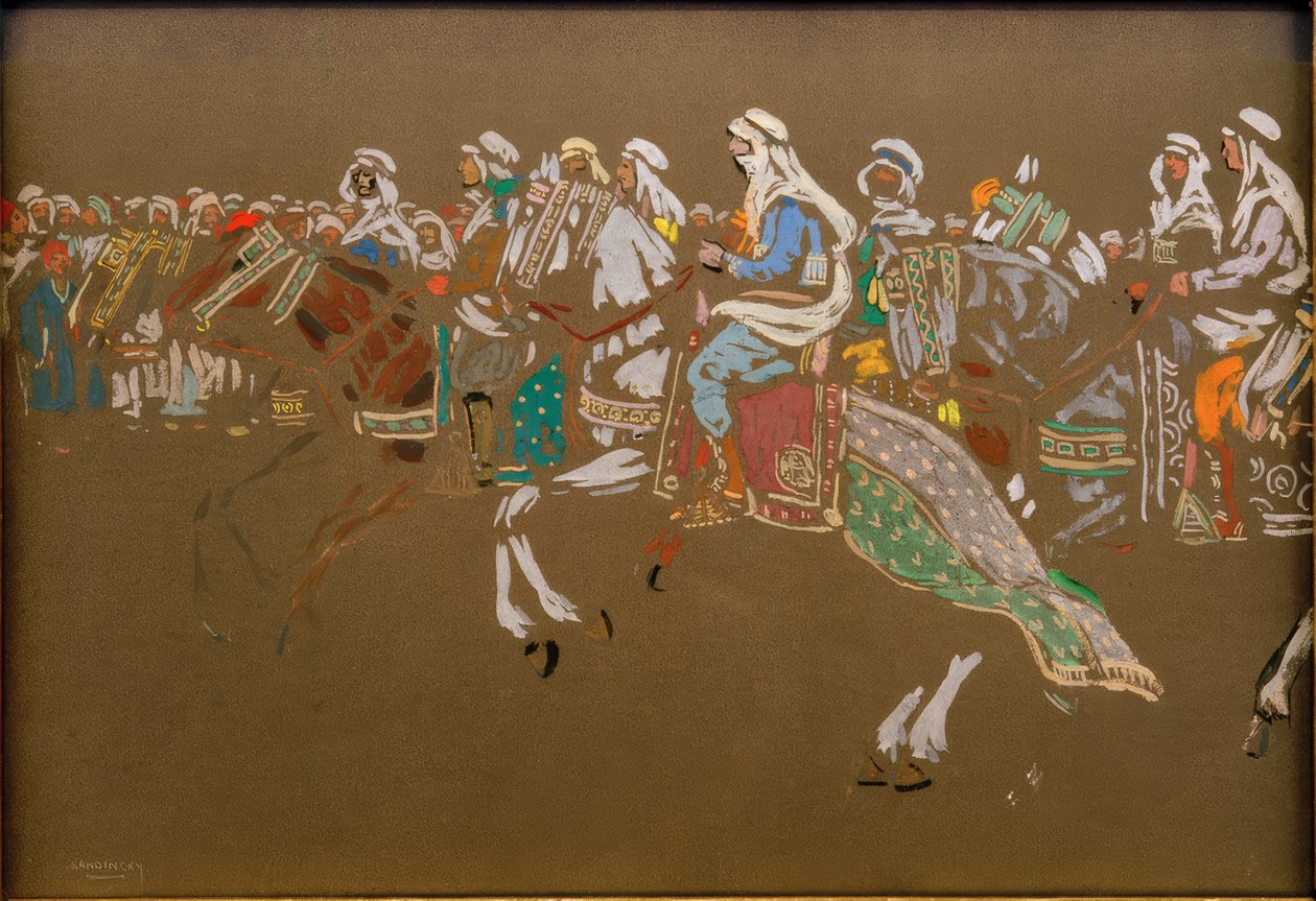 Arap süvari by Wassily Kandinsky