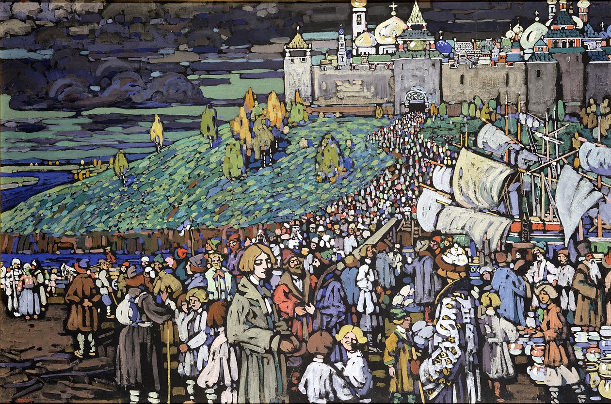 Tüccarların Gelişi by Wassily Kandinsky