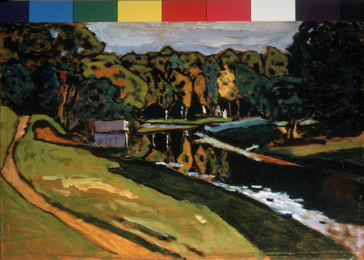 Wassily Kandinsky (veya Wassily Kandinsky veya Kandinskij) tarafından ""Sonbahar"" tablosu by Wassily Kandinsky
