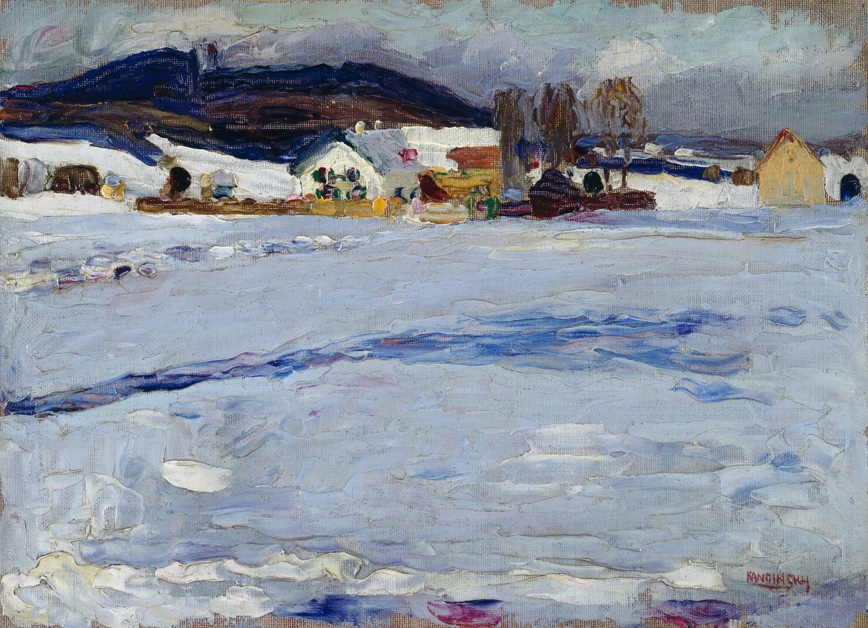 Starnberg yakınlarında – Kış by Wassily Kandinsky