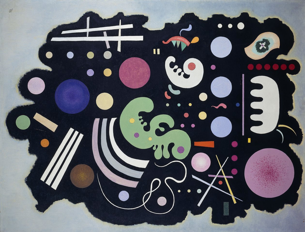 Siyah Patchwork; Kara Bigarre by Wassily Kandinsky